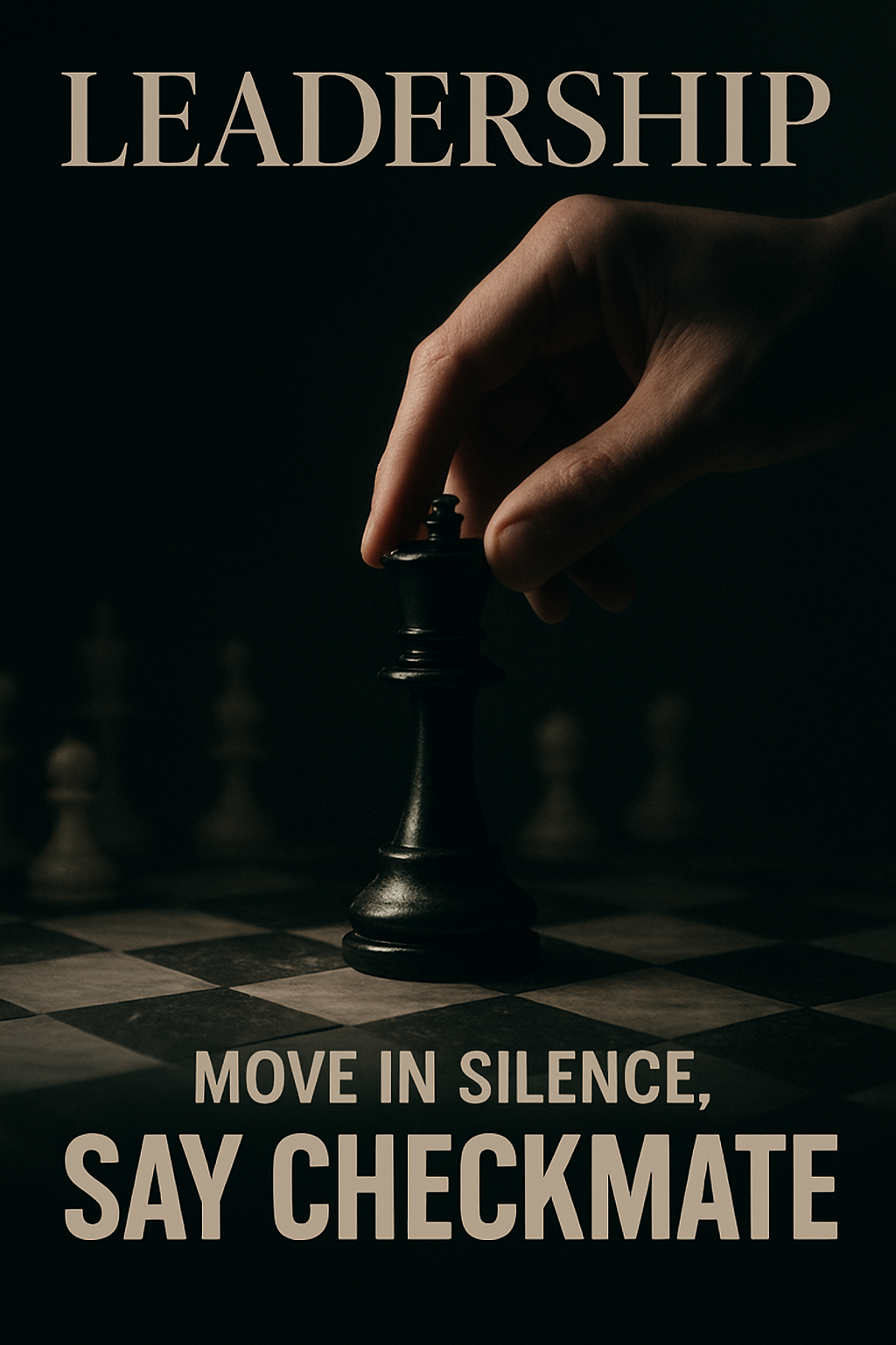 PART II "MOVE IN SILENCE, ONLY SPEAK WHEN IT IS TIME TO SAY CHECKMATE"   :       A CALL FOR AUTHENTIC LEADERSHIP