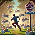 STOP CHASING RABBITS