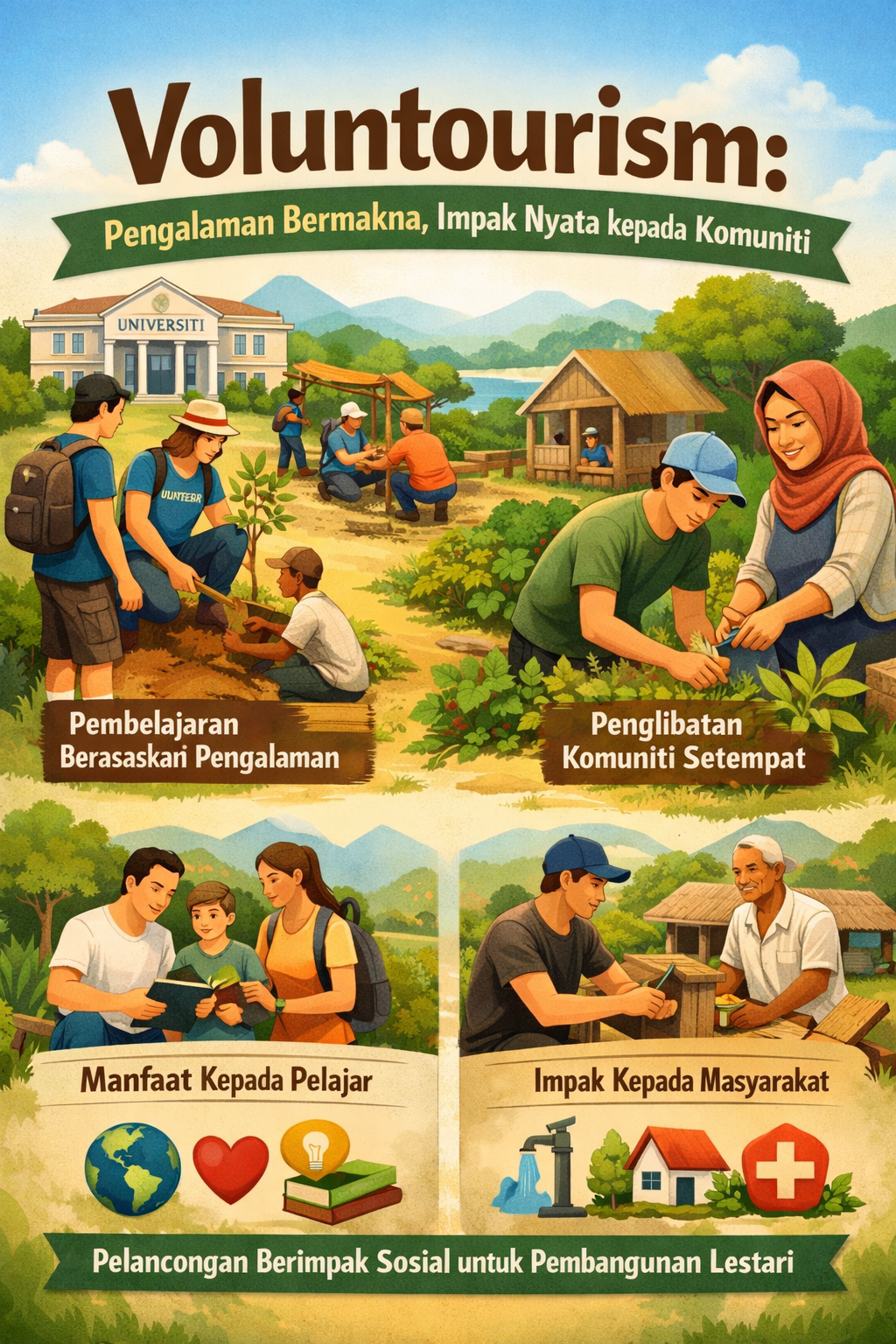 VOLUNTOURISM: PENGALAMAN BERMAKNA, IMPAK NYATA KEPADA KOMUNITI